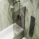 Шторка на ванну MaybahGlass MGV-138-6у 54см чёрный