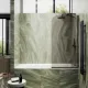 Шторка на ванну MaybahGlass MGV-77-6у 90см чёрный