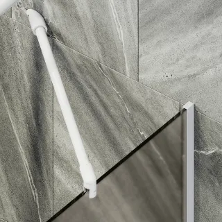 Шторка на ванну MaybahGlass MGV-249-1у 30см белый Шторка на ванну MaybahGlass MGV-249-1у 30см белый