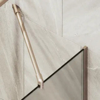 Шторка на ванну MaybahGlass MGV-249-2у 30см бронза Шторка на ванну MaybahGlass MGV-249-2у 30см бронза