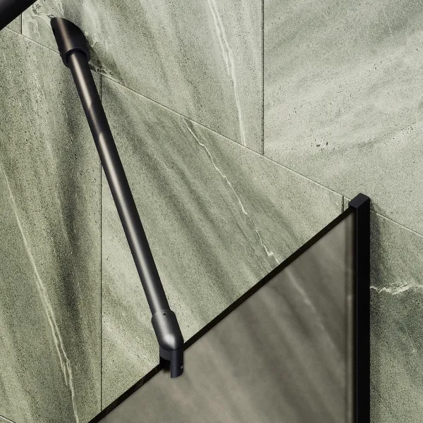 Шторка на ванну MaybahGlass MGV-76-6у 80см чёрный