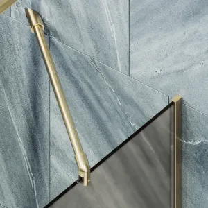 Шторка на ванну MaybahGlass MGV-76-3у 80см золото