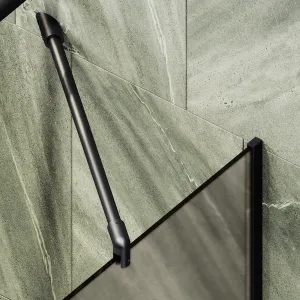 Шторка на ванну MaybahGlass MGV-77-6у 90см чёрный