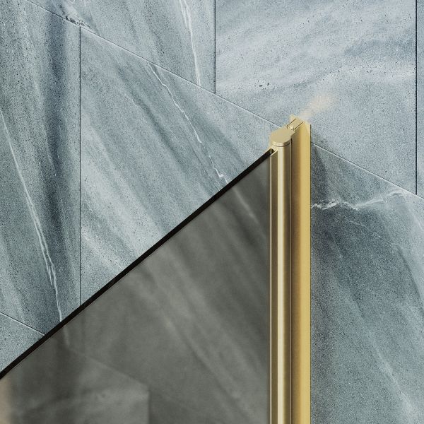 Шторка на ванну MaybahGlass MGV-766-2 40см бронза