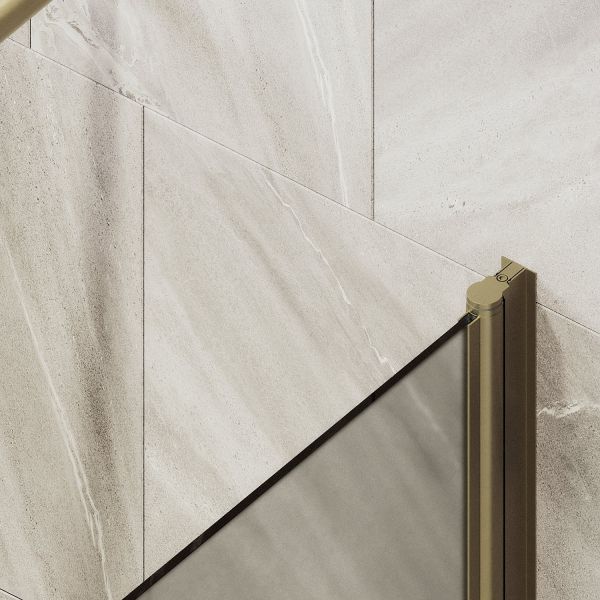 Шторка на ванну MaybahGlass MGV-772-2 50см бронза