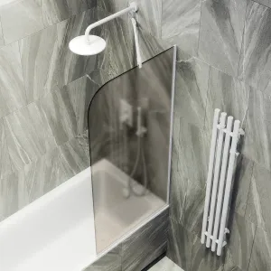 Шторка на ванну MaybahGlass MGV-76-1у 80см белый