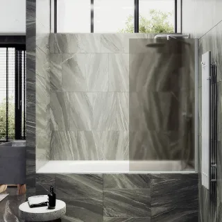 Шторка на ванну MaybahGlass MGV-249-1ш 30см белый Шторка на ванну MaybahGlass MGV-249-1ш 30см белый