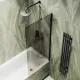Шторка на ванну MaybahGlass MGV-72-6ш 40см чёрный