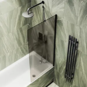 Шторка на ванну MaybahGlass MGV-73-6ш 50см чёрный