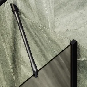 Шторка на ванну MaybahGlass MGV-72-6ш 40см чёрный