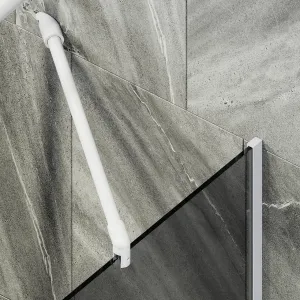 Шторка на ванну MaybahGlass MGV-82-1у 80см белый