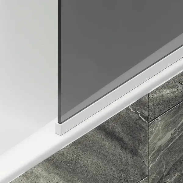 Шторка на ванну MaybahGlass MGV-82-1у 80см белый