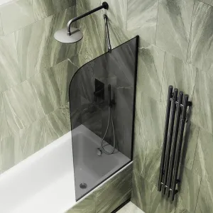 Шторка на ванну MaybahGlass MGV-82-6у 80см чёрный