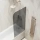 Шторка на ванну MaybahGlass MGV-82-2у 80см бронза