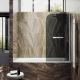 Шторка на ванну MaybahGlass MGV-779-5 60см хром матовый