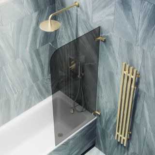 Шторка на ванну MaybahGlass MGV-655-3 70см золото Шторка на ванну MaybahGlass MGV-655-3 70см золото