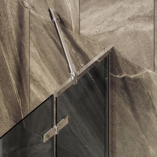 Шторка на ванну MaybahGlass MGV-659-4 69см хром глянцевый Шторка на ванну MaybahGlass MGV-659-4 69см хром глянцевый