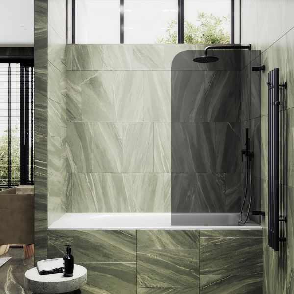 Шторка на ванну MaybahGlass MGV-656-6 70см чёрный