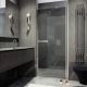 Душевая дверь MaybahGlass MGD-456-5 80см хром матовый/графит