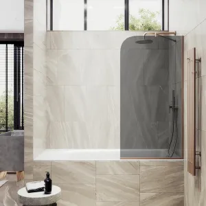 Шторка на ванну MaybahGlass MGV-82-2у 80см бронза