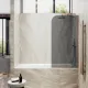 Шторка на ванну MaybahGlass MGV-82-2у 80см бронза