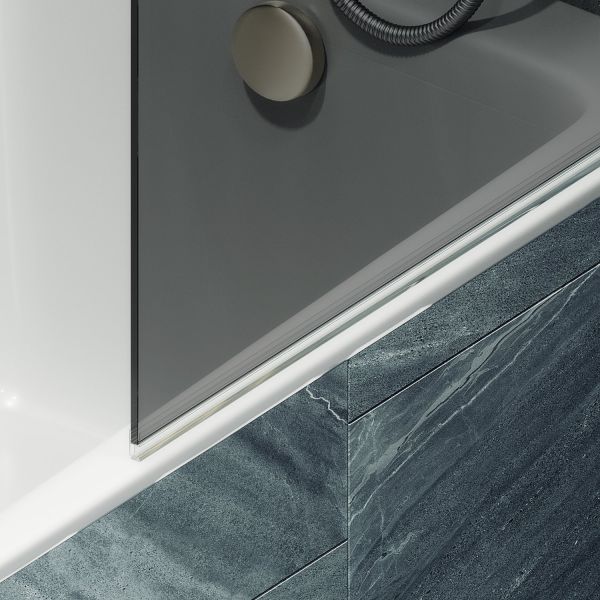 Шторка на ванну MaybahGlass MGV-785-3 70см золото