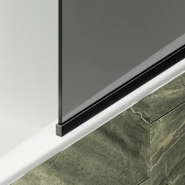 Шторка на ванну MaybahGlass MGV-82-6у 80см чёрный