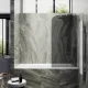 Шторка на ванну MaybahGlass MGV-82-1у 80см белый