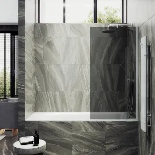 Шторка на ванну MaybahGlass MGV-252-1ш 30см белый Шторка на ванну MaybahGlass MGV-252-1ш 30см белый