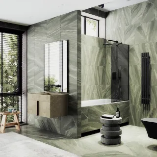 Шторка на ванну MaybahGlass MGV-81-6у 70см чёрный Шторка на ванну MaybahGlass MGV-81-6у 70см чёрный