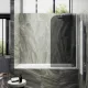 Шторка на ванну MaybahGlass MGV-603-1 40см белый