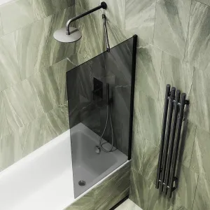 Шторка на ванну MaybahGlass MGV-78-6ш 40см чёрный
