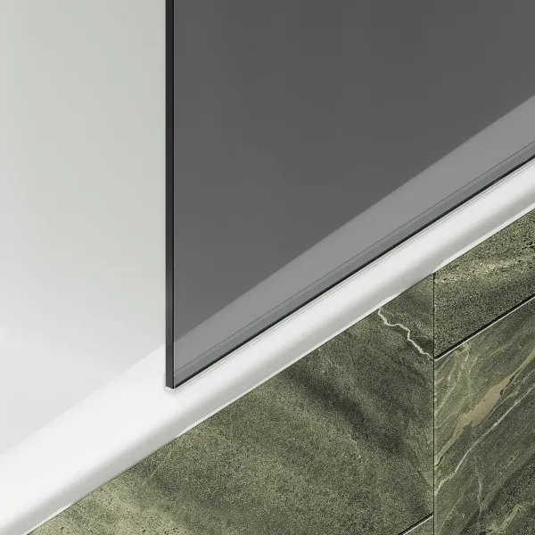 Шторка на ванну MaybahGlass MGV-78-6ш 40см чёрный