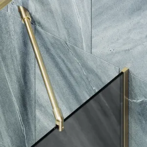 Шторка на ванну MaybahGlass MGV-88-3у 80см золото