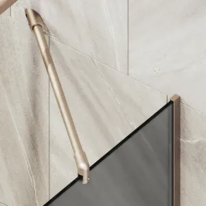 Шторка на ванну MaybahGlass MGV-88-2у 80см бронза