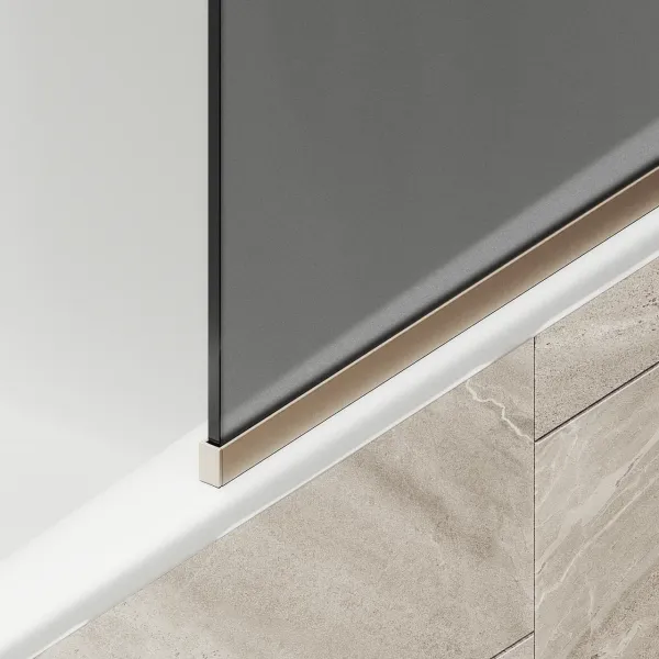 Шторка на ванну MaybahGlass MGV-88-2у 80см бронза