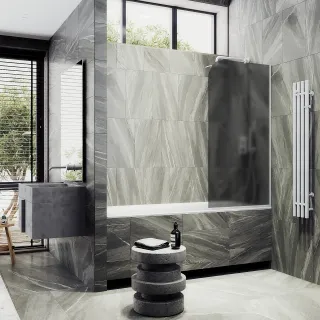 Шторка на ванну MaybahGlass MGV-153-1у 74см белый Шторка на ванну MaybahGlass MGV-153-1у 74см белый