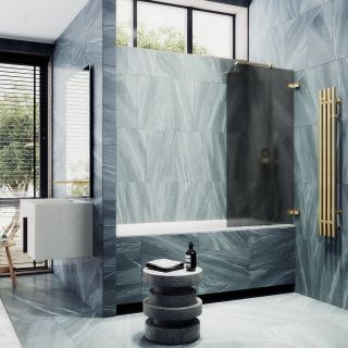 Шторка на ванну MaybahGlass MGV-654-3 70см золото Шторка на ванну MaybahGlass MGV-654-3 70см золото