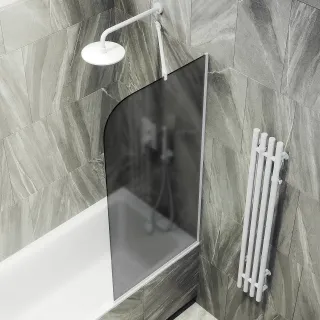 Шторка на ванну MaybahGlass MGV-84-1у 40см белый