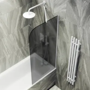 Шторка на ванну MaybahGlass MGV-88-1у 80см белый
