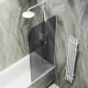 Шторка на ванну MaybahGlass MGV-88-1у 80см белый
