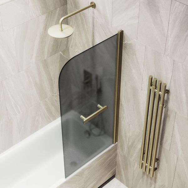 Шторка на ванну MaybahGlass MGV-780-2 60см бронза