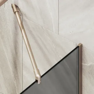 Шторка на ванну MaybahGlass MGV-141-2у 54см бронза