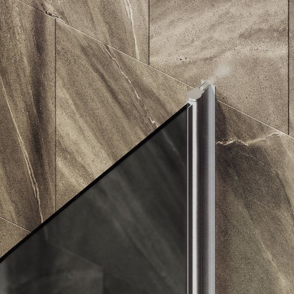 Шторка на ванну MaybahGlass MGV-786-5 70см хром матовый