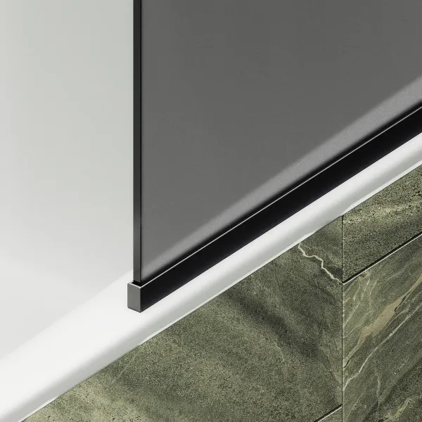 Шторка на ванну MaybahGlass MGV-88-6у 80см чёрный