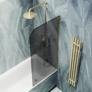 Шторка на ванну MaybahGlass MGV-88-3у 80см золото