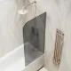 Шторка на ванну MaybahGlass MGV-88-2у 80см бронза