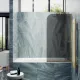 Шторка на ванну MaybahGlass MGV-88-3у 80см золото