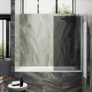 Шторка на ванну MaybahGlass MGV-251-1ш 30см белый Шторка на ванну MaybahGlass MGV-251-1ш 30см белый
