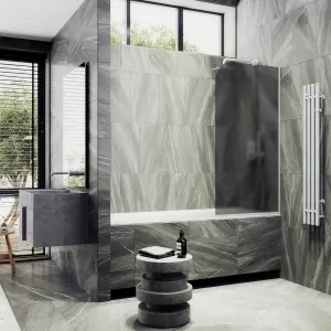 Шторка на ванну MaybahGlass MGV-133-1у 44см белый